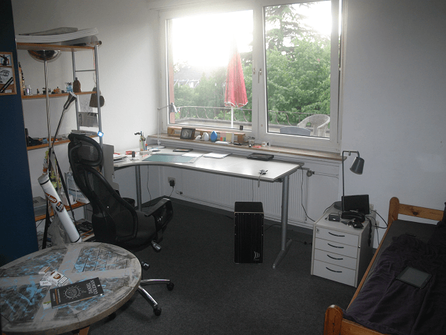 Eines der Zimmer im Nibelungenhaus